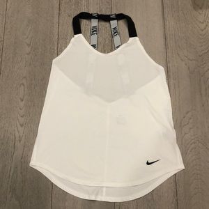 Nike Dri-Fit women’s white workout tank top